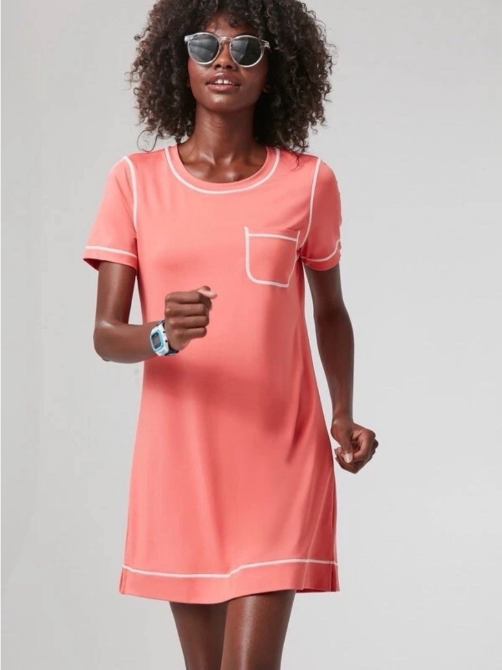 Tuckernuck Tnuck Sport Poppy Pink Sport Mini Dress Athletic Robin Size Medium